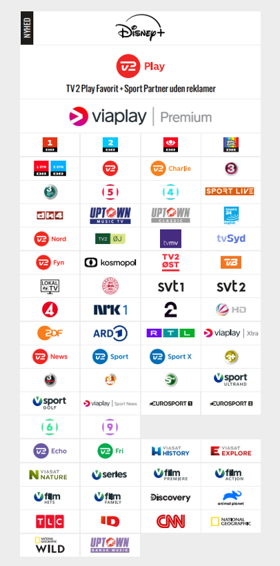 Waoo Play Stor TV-pakke
